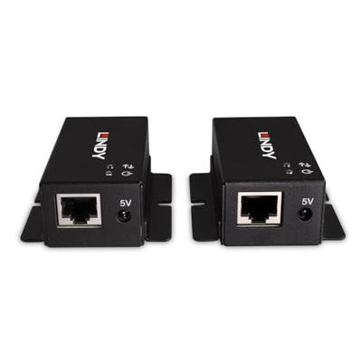 LINDY 2 Port USB 2.0 Cat.6 Extender USB-extender USB-A 2.0 Via netwerkkabel RJ45 50 m
