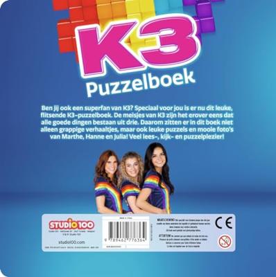 Studio 100 K3 puzzelboek - een nieuw begin