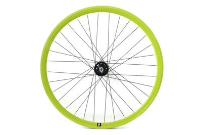 Weinmann DP18 Fixed Gear Voorwiel - Lime Groen Weinmann DP18 Fixed Gear Voorwiel - Lime Groen