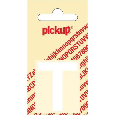 Plakletter Helvetica 40 mm Sticker witte letter t Pickup - Pickup
