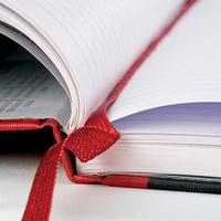 Oxford BLACK N&apos; RED gebonden boek, 192 bladzijden, ft A4, geruit 5 mm - thumbnail