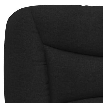 Bed met matras stof zwart 120x200 cm