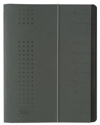 Elba chic 400001032 Ordner Grijs DIN A4 Colorspankarton Aantal vakken: 12