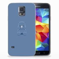 Samsung Galaxy S5 Telefoonhoesje met Naam Baby Rhino - thumbnail