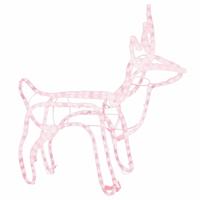 VidaXL Kerstfiguur rendier warmwit 60x30x60 cm - thumbnail