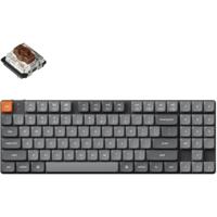 Keychron k13 max-h3, toetsenbord (zwart, us lay-out, gateron low profile 2.0 mechanical brown, 80%, rgb leds, low-profile double-shot pbt, hot swap, 2.4ghz | bluetooth 5.1 | usb-c) - thumbnail