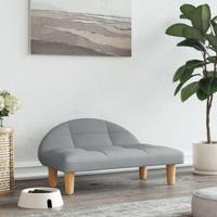 Hondenmand 70x52x30 cm stof lichtgrijs - thumbnail