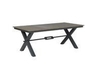 Robusto tafel 200x100xH76 VW vintage teak/ carbon black Garden Impressions - Garden impressions - thumbnail