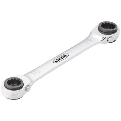 Vigor V3607 V3607 Dubbele ringsleutelratelset Sleutelbreedte (metrisch) 12 - 13 mm
