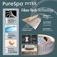 Intex opblaasbare spa greywood deluxe 6 persoons - thumbnail