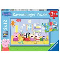 Ravensburger - de avonturen van peppa pig legpuzzel 12 stuks - thumbnail