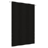 VidaXL Balkonscherm 140x240 cm oxford stof zwart - thumbnail