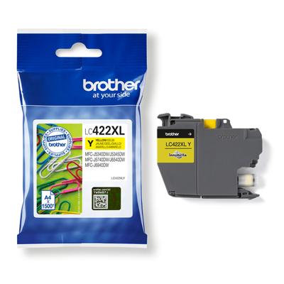 Originele inktcartridge Brother LC-422XLY Geel