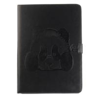 Voor iPad Pro 9.7 inch Embossed Panda patroon horizontaal Flip lederen hoesje met houder & opbergruimte voor pinpassen & portemonnee (zwart) - thumbnail