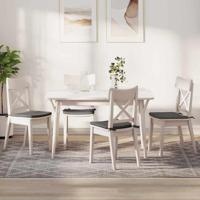 VidaXL Zitkussens 4 pcs lichtgrijs 40 x 40 x 3 cm katoen stof - thumbnail