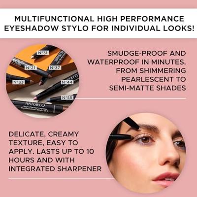 Artdeco High Performance Eyeshadow Waterproof Stylo 1.40 g 08 Benefit Silver-Grey Oogschaduw 1.4 g - thumbnail