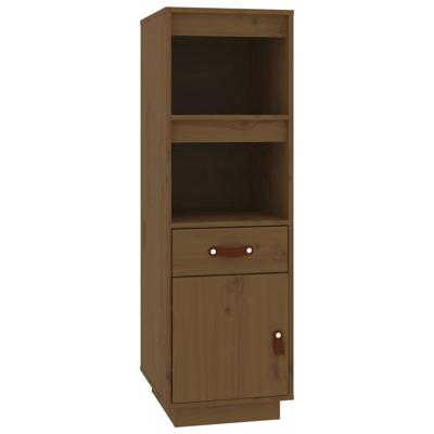 Hoge kast 34x40x108,5 cm massief grenenhout honingbruin Hoge kast 34x40x108,5 cm massief grenenhout honingbruin