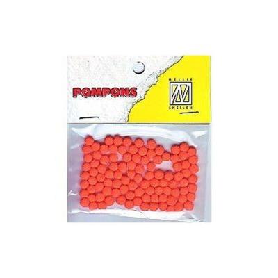 Nellie's Choice • pompoms mini 3mm 100stuks/pkg col. 16 orange