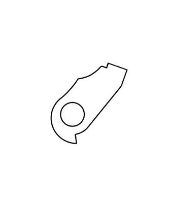 Union derailleurpad gh-076 met schroefset m4x0.7