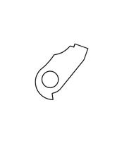 Union derailleurpad gh-076 met schroefset m4x0.7 - thumbnail