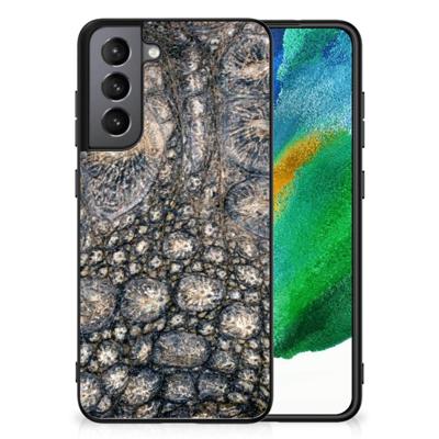 Samsung Galaxy S21FE Dierenprint Telefoonhoesje Krokodillenprint Samsung Galaxy S21FE Dierenprint Telefoonhoesje Krokodillenprint
