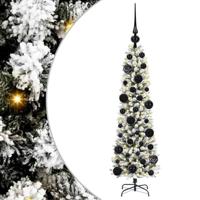 Kunstkerstboom met 150 LED Wit 120 cm PVC en Metaal en Plastic - thumbnail