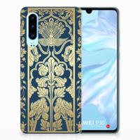 Huawei P30 | TPU Case | Beige Flowers - thumbnail