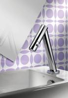 Hotbath Cobber middelhoge wastafelkraan met gebogen uitloop zonder waste geborsteld nikkel CB003MCGN - thumbnail