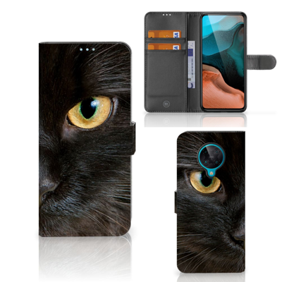 Xiaomi Poco F2 Pro | Telefoonhoesje | Met pasjeshouder | Zwarte Kat Xiaomi Poco F2 Pro | Telefoonhoesje | Met pasjeshouder | Zwarte Kat