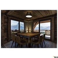 SLV 155550 FENDA Plafondlamp E27 60 W Zwart - thumbnail