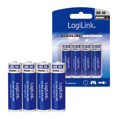 LogiLink LR6B4 huishoudelijke batterij Wegwerpbatterij AA Alkaline
