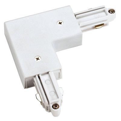 SLV 1-faseL-Connector 1 hoekverbinder aarde buiten wit - 143051