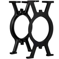 VidaXL Bankpoten 2 st o-frame gietijzer - thumbnail