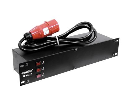 Eurolite SB-65/19 19 stroomverdeler 6-voudig 2 HE