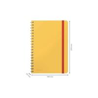 Leitz Cosy notitieboek met spiraalbinding, voor ft B5, gelijnd, geel - thumbnail