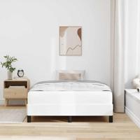 Bed met matras Zuiverwit 120 x 200 cm Kunstleer - thumbnail