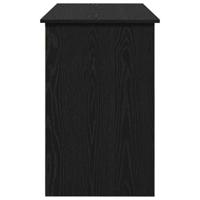 Bureau 102x50x75 cm bewerkt hout zwart - thumbnail