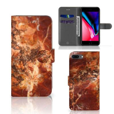 Apple iPhone 7 Plus | 8 Plus | Bookcase | Marmer Bruin