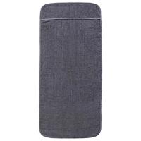 Strandhanddoeken 6 st 400 g/m² 60x135 cm stof antracietkleurig - thumbnail