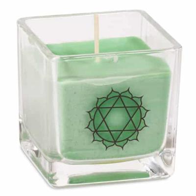 Geurkaars in Glas 4e Chakra - Koolzaadwas Ecologisch - Hartchakra Geurkaars in Glas 4e Chakra - Koolzaadwas Ecologisch - Hartchakra