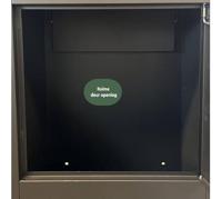 Pakketbrievenbus brasq 105x38x24cm pb400 zwart - thumbnail