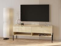 Tv-meubel ORES 2 lades lindberg eik - thumbnail
