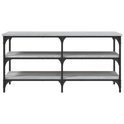 Schoenenbankje 100x38,5x49 cm bewerkt hout grijs sonoma Schoenenbankje 100x38,5x49 cm bewerkt hout grijs sonoma