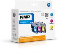 KMP Inktcartridge vervangt Brother LC-225XLC, LC-225XLM, LC-225XLY Compatibel Combipack Cyaan, Magenta, Geel B52V 1530,0050 - thumbnail
