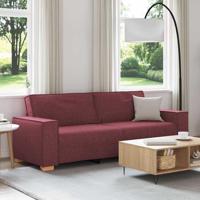 3-zitsbank Wijnrood 180 cm Stof - thumbnail