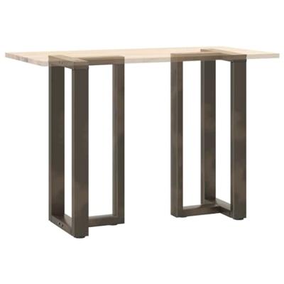 Bartafelpoten 2 st T-vormig 40x35x(90-91) cm staal naturel - thumbnail