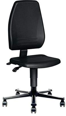 Promat/Tecwerk Werkdraaistoel | wielen | integraalschuim zwart | 440-620 mm - 9000425201