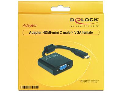 DeLOCK Mini HDMI-C (male) > VGA (female) adapter