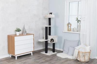 TRIXIE KRABPAAL NITA LICHTGRIJS 45X45X147 CM