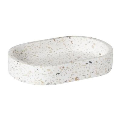 Zeepbakje Terrazzo - wit - 2x13x9 cm Zeepbakje Terrazzo - wit - 2x13x9 cm